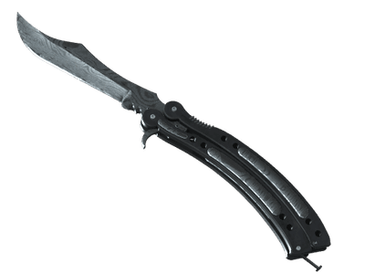 Нож-бабочка - Дамасская сталь - 144x108